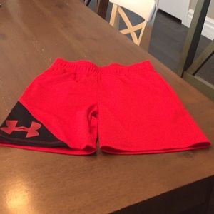 UA boys athletic shorts